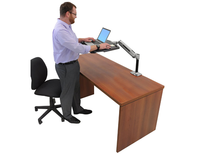 Ergotron WorkFit-P Steh-Sitz-Arbeitsplatz (24-383-026)