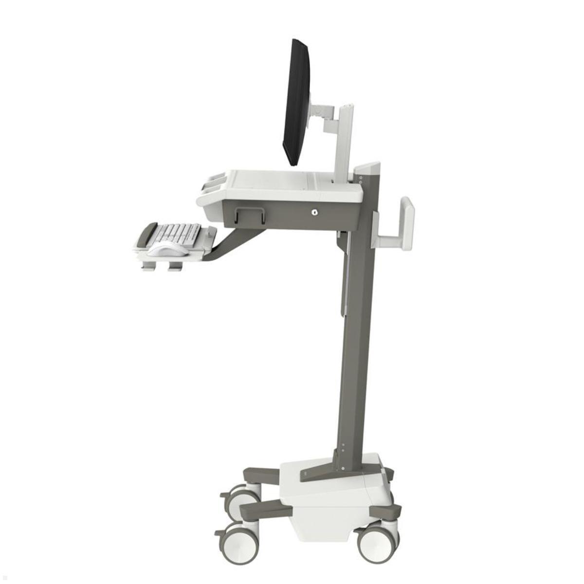 Ergotron Mosaic LCD Visitenwagen (M011-0101-100000-1-0), mobiler Klinikarbeitsplatz