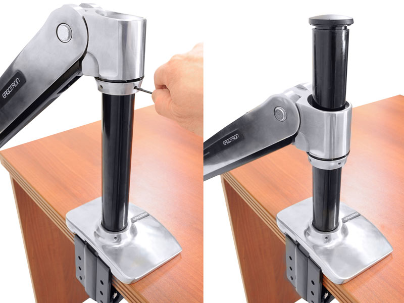 Ergotron WorkFit-P Steh-Sitz-Arbeitsplatz (24-383-026)