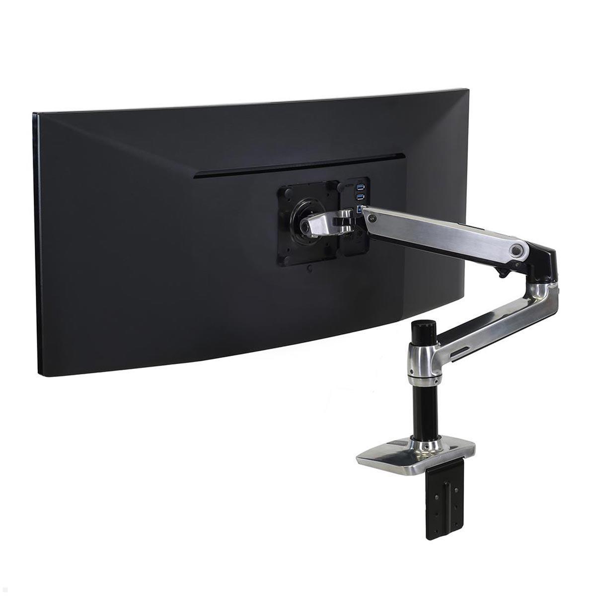 Ergotron LX Arm Monitor Tischhalterung für USM Tische (46-242-027), Rückansicht Tragarm mit Halter Ergotron LX Arm Monitor Tischhalterung für USM Tische (46-242-027), Rückansicht Tragarm mit Halter