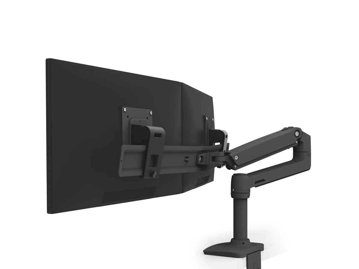 Ergotron LX Dual Monitorhalterung für USM Tisch schwarz