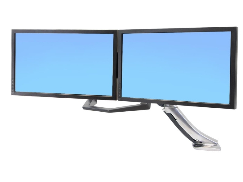 Ergotron LX HD Steh-Sitz Wandhalterung für 2 Monitore