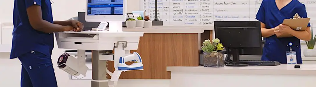 Ergotron Visitenwagen für Klinik, Krankenhaus / Visite