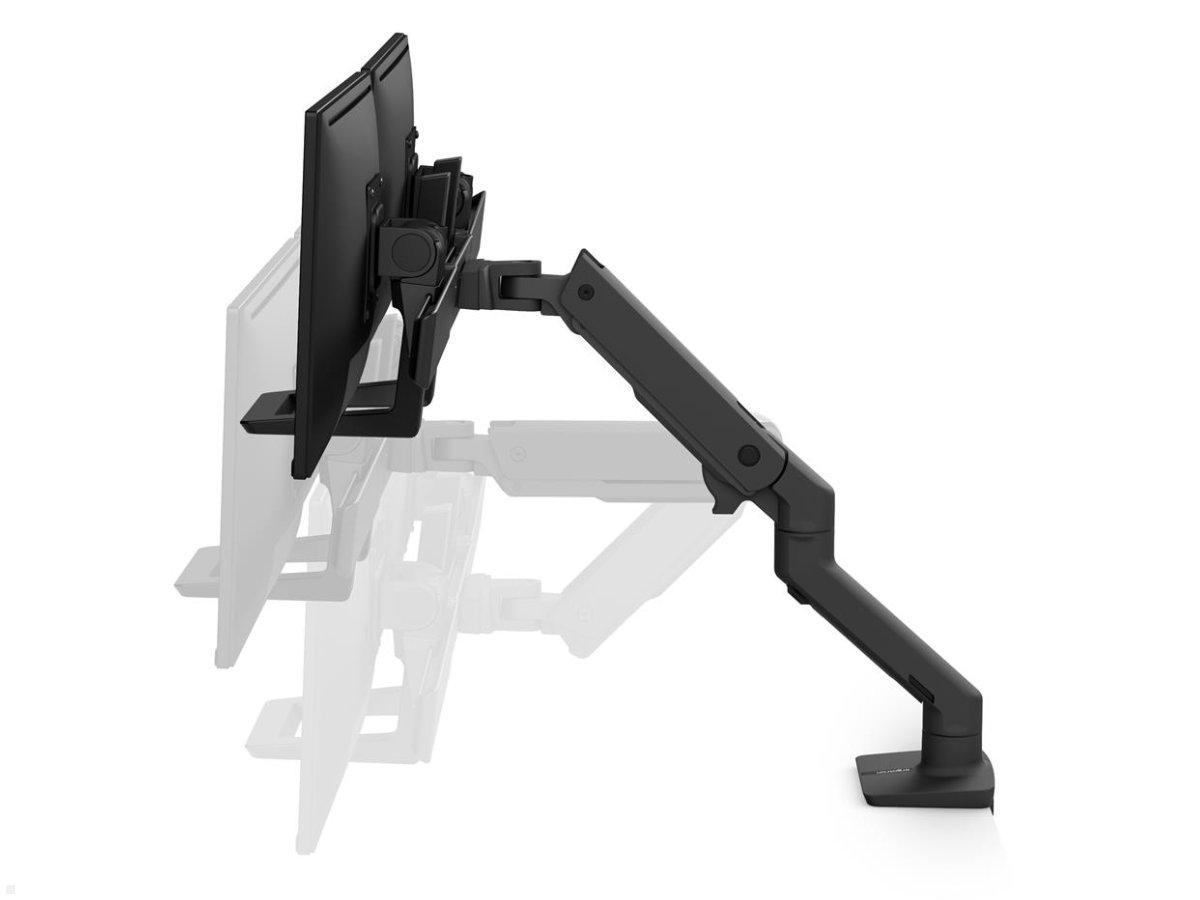 Ergotron HX Arm Dual Monitor Tischhalterung, schwarz (45-476-224), Seitenansicht Ergotron HX Arm Dual Monitor Tischhalterung, schwarz (45-476-224), Seitenansicht