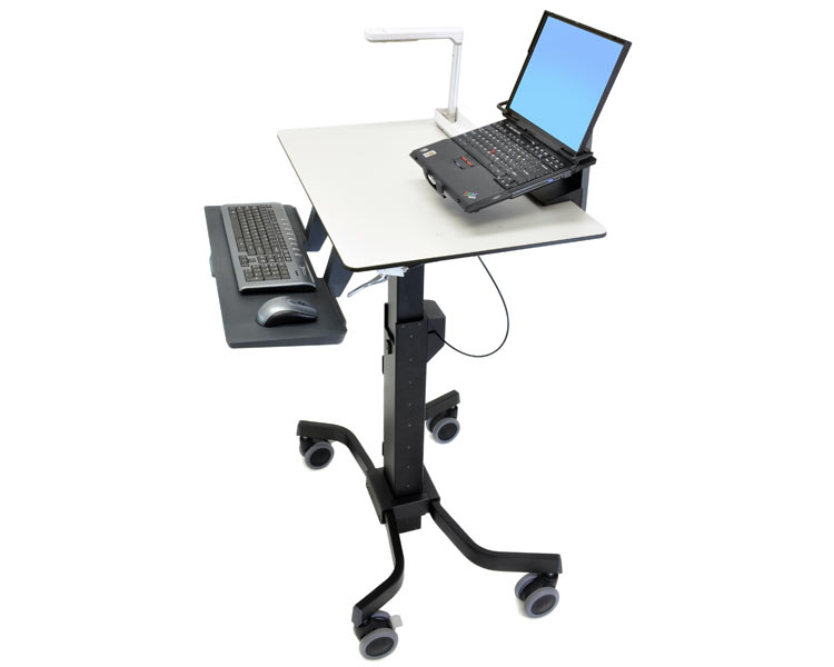 Ergotron TeachWell Steh Sitz Tisch mit Ablage und Rollen (24-220-055) Ergotron TeachWell Steh Sitz Tisch mit Ablage und Rollen (24-220-055)
