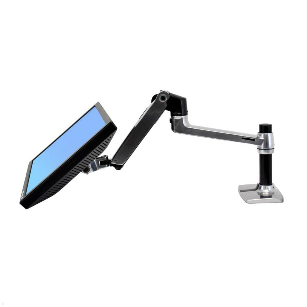 Ergotron LX Laptop Tischhalterung schwenkbar (45-241-026 + 50-193-200), silber Anwendung mit Notebook  Ergotron LX Laptop Tischhalterung schwenkbar (45-241-026 + 50-193-200), silber Anwendung mit Notebook