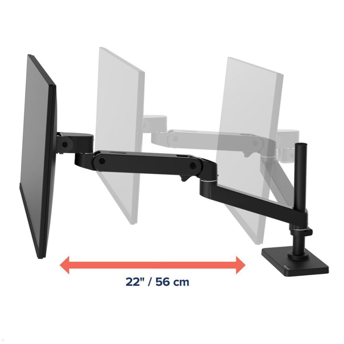 Ergotron LX Pro Monitorhalterung schwenkbar, Durchtisch, hohe Säule, ergonomischer Arbeitsplatz